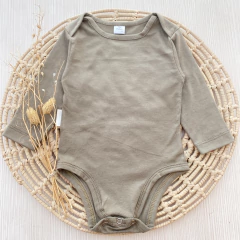 Body Verde Seco Manga Larga - comprar online