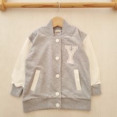 Campera Bomber Rústica Gris - comprar online