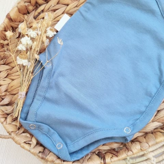 Body Kimono Azul Aero Manga Corta en internet