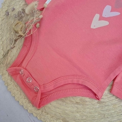 Body Corazones Coral con Moño Manga Larga en internet