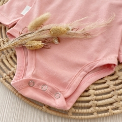 Body Rosa con Moño Manga Larga - YesBebes - Fabricante Ropa de Bebés
