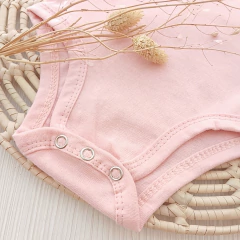 Body Rosado con Moño Manga Larga - YesBebes - Fabricante Ropa de Bebés