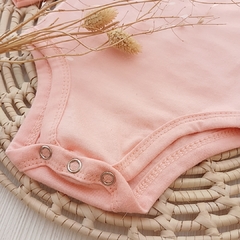 Body Salmón con Moño Manga Larga - YesBebes - Fabricante Ropa de Bebés
