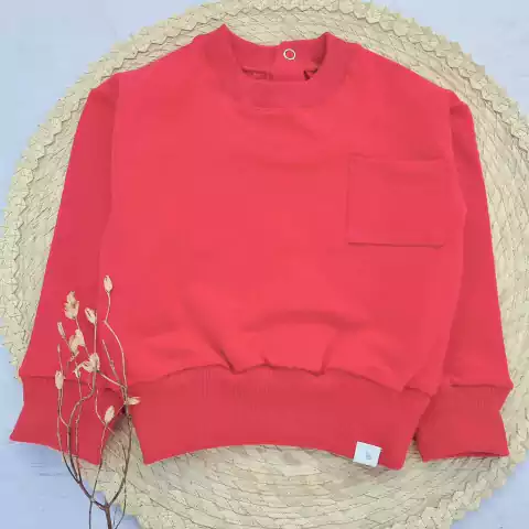 Buzo Bolsillo Rojo Rústico
