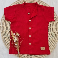 Camisa Lino Rojo