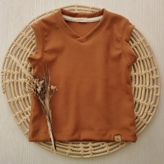 Chaleco Malaga Caramel Gamuzado - comprar online
