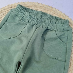 Jogger Friza Bolsillo Verde - comprar online