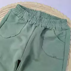 Jogger Friza Bolsillo Verde - comprar online