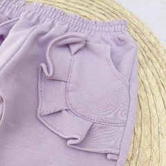 Jogger Rústico Volados Lila - comprar online