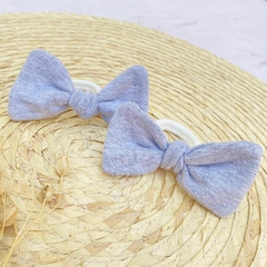 Colitas moño x 2 Gris Melange - comprar online