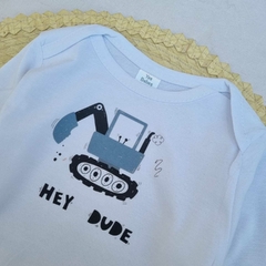 Body Hey Dude Blanco Manga Larga - comprar online