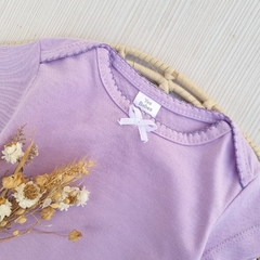 Body Lila con Moño manga Corta - comprar online