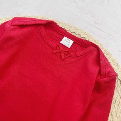 Body Rojo con Moño Manga Larga - comprar online