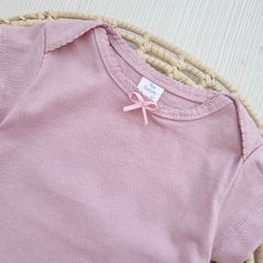 Body Rosa con Moño manga Corta - comprar online