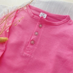 Pijama Botones Gliter Rosa Chicle en internet