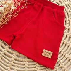 Bermuda de Lino Rojo - comprar online
