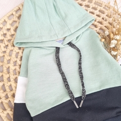 Buzo Rústico Malva y Negro Lurex - comprar online