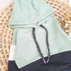 Buzo Rústico Malva y Negro Lurex - comprar online