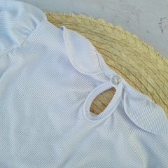 Remera Amelia Morley Blanca Manga Larga - YesBebes - Fabricante Ropa de Bebés