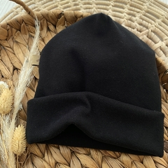 Gorro Negro Gamuzado - comprar online