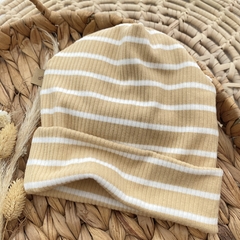 Gorro Rayado Tostado Gamuzado - comprar online