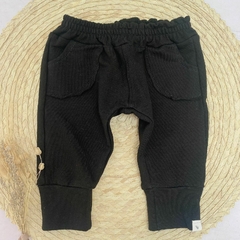Jogger Rústico Bolsillo Negro
