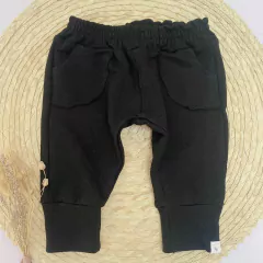 Jogger Rústico Bolsillo Negro