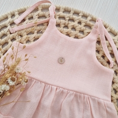 Vestido Solero Lino Rosado - comprar online