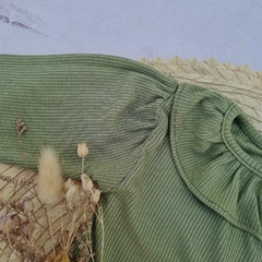 Body Morley Amelia Verde Seco Manga Larga - YesBebes - Fabricante Ropa de Bebés
