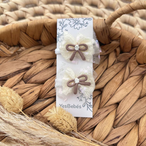 Mini Colitas Moñito Chocolate x 2 - comprar online