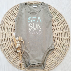 Body Musculosa Sea Sun Sand Verde Seco