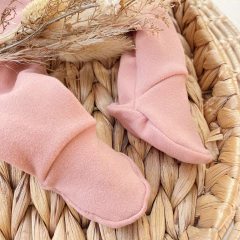 Medio Osito Gamuzado Rosa Viejo - YesBebes - Fabricante Ropa de Bebés