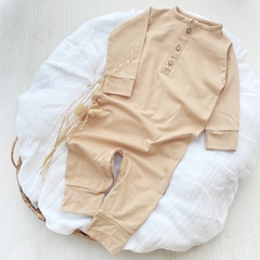 Pijama Botones Tostado - comprar online
