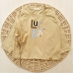 Remera Lucky Avellana Manga Larga - comprar online