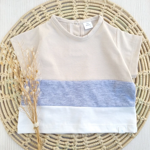 Remera Combinada Arena Manga Corta