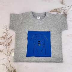 Remera Perrito Gris
