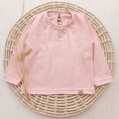 Remera Emily Manga Larga Rosada - comprar online
