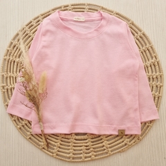 Remera Clasic Rosa Chicle Manga Larga - comprar online