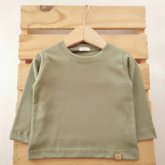 Remera Clasic Verde Oliva Manga Larga - comprar online