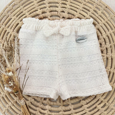 Short Roma Simil Crochet Natural - comprar online