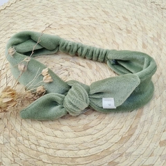 Vincha Nudo Plush Verde Mint