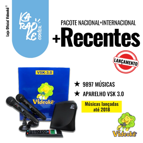 9897 músicas - VSK-3.0 - Vídeokê Último Modelo Digital