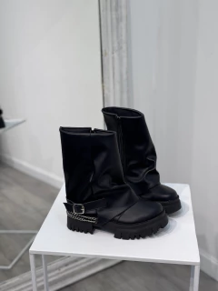 Botas KAMALIA Veganas – Cuero ecológico | Taco 5 cm | Cierre lateral