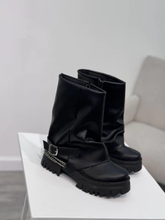 Imagen de Botas KAMALIA Veganas – Cuero ecológico | Taco 5 cm | Cierre lateral