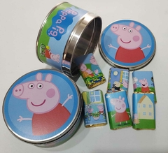 Lata con Chocolates Peppa Pig
