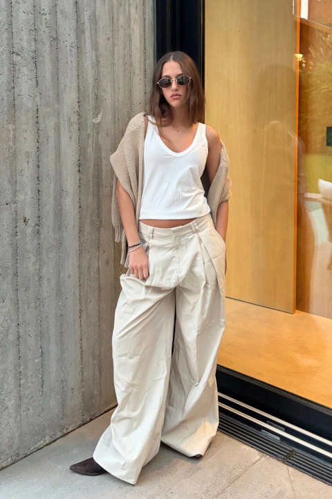 PANTALON MORRIS OFF WHITE