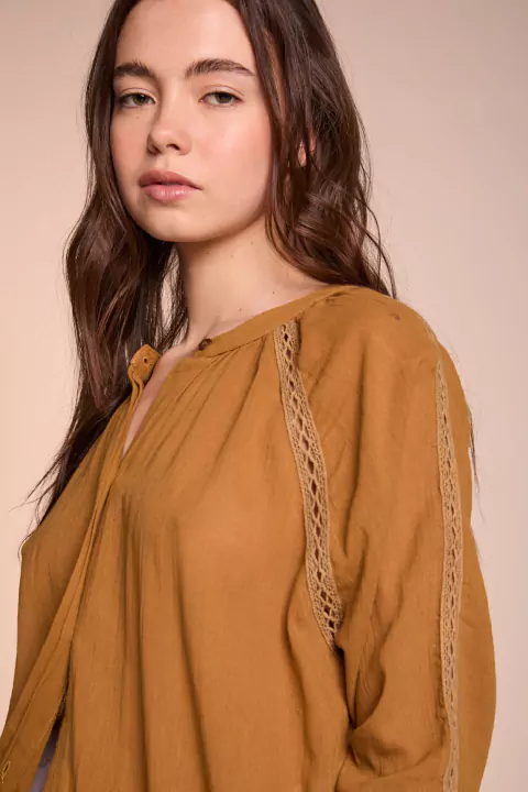 CAMISA MERVENT CAMEL