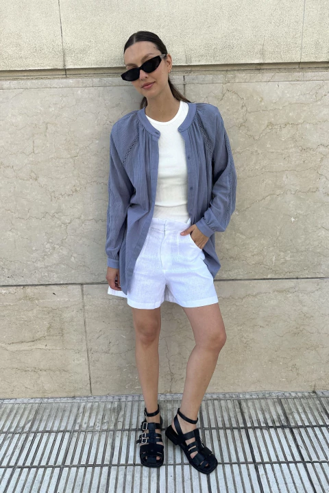 CAMISA MERVENT CELESTE