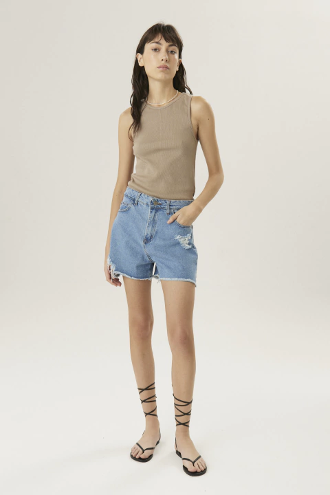 SHORT MANDORA CELESTE