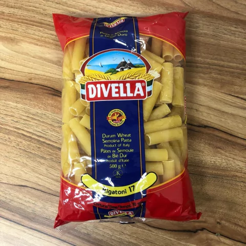 MACARRÃO RIGATONE 17 | 500G | DIVELLA